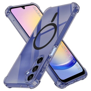Husa pentru Samsung Galaxy A25 5G, SKYDDAR INNOVATION, Shockproof MagSafe din silicon, set cu sticker, Fumuriu