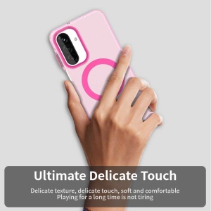 Husa pentru Samsung Galaxy A27 5G, MagSafe, Antisoc, set cu sticker, CandyCase, Roz - Img 6
