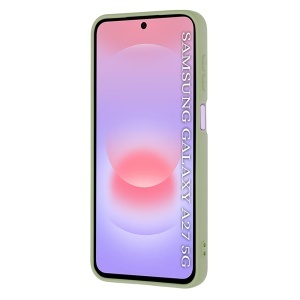 Husa pentru Samsung Galaxy A27 5G, SKYDDAR INNOVATION, din Silicon Catifelat, SoftElegance, set cu sticker, Verde - Img 2