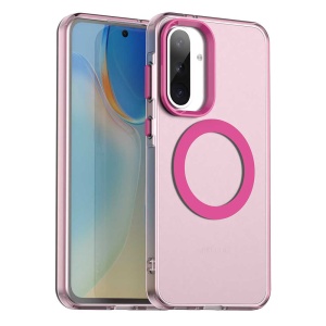 Husa pentru Samsung Galaxy A36 5G, MagSafe, Antisoc, set cu sticker, CandyCase, Roz