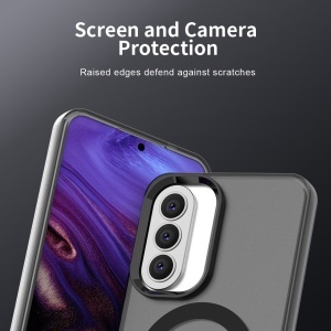Husa pentru Samsung Galaxy A37 5G, MagSafe, Antisoc, set cu sticker, CandyCase, Negru - Img 3