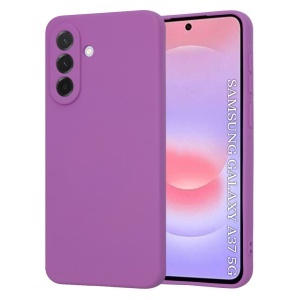 Husa pentru Samsung Galaxy A37 5G, SKYDDAR INNOVATION, din Silicon Catifelat, SoftElegance, set cu sticker, Mov