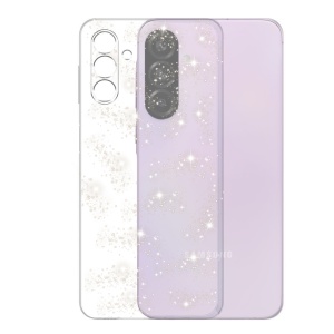 Husa pentru Samsung Galaxy A56 5G din Silicon TPU cu Sclipici, Design Elegant si Ultra Subtire, SKDR Shine - Transparenta