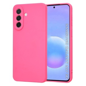 Husa pentru Samsung Galaxy A57 5G, SKYDDAR INNOVATION, din Silicon Catifelat, SoftElegance, set cu sticker, Fucsia