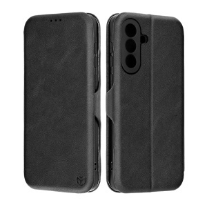 Husa pentru Samsung Galaxy A57 5G, SKYDDAR INNOVATION, Safe Wallet tip carte din Piele Ecologica, Suport Carduri, Inchidere Magnetica, set cu sticker, Negru - Img 5