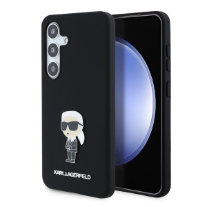 Husa pentru Samsung Galaxy S24, Silicone, Karl Lagerfeld, Negru