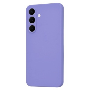 Husa pentru Samsung Galaxy S25 FE din Silicon Catifelat, SoftElegance, set cu sticker, Violet - Img 3
