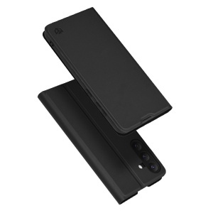 Husa pentru Samsung Galaxy S25 FE, SKYDDAR INNOVATION, Magskin Book, tip Carte cu Portofel Interior, set cu sticker, Negru
