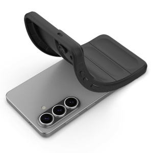 Husa pentru Samsung Galaxy S26 Edge, SKYDDAR INNOVATION, Magic Shield, din Silicon Mat, set cu sticker, Negru - Img 4