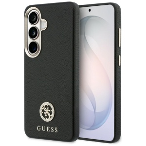 Husa pentru Samsung Galaxy S26, Rhinestone Round Logo, Guess, Negru