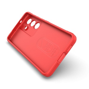Husa pentru Samsung Galaxy S26, SKYDDAR INNOVATION, Magic Shield, din Silicon Mat, set cu sticker, Rosu - Img 4