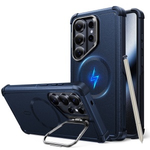 Husa pentru Samsung Galaxy S26 Ultra, ESR Cyber Armor Kickstand, Albastru