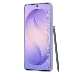 Husa pentru Samsung Galaxy S26 Ultra, SKYDDAR INNOVATION, din Silicon Catifelat, SoftFlex Magsafe, set cu sticker, Violet - Img 2