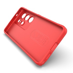 Husa pentru Samsung Galaxy S26 Ultra, SKYDDAR INNOVATION, Magic Shield, din Silicon Mat, set cu sticker, Rosu - Img 4