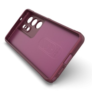 Husa pentru Samsung Galaxy S26 Ultra, SKYDDAR INNOVATION, Magic Shield, din Silicon Mat, set cu sticker, Bordo - Img 4