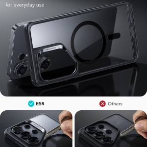 Husa pentru Samsung Galaxy S26 Ultra, slim, ESR Classic Hybrid HaloLock, Negru/transparenta - Img 6