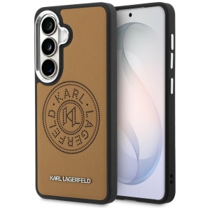Husa pentru Samsung Galaxy S26, Wrapped Leather with Karl Round Point MagSafe, Karl Lagerfeld, Maro