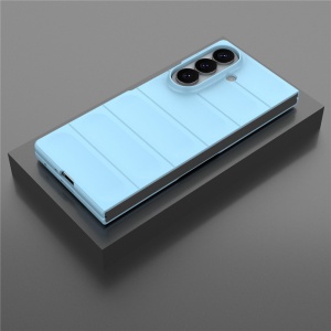 Husa pentru Samsung Galaxy Z Fold8 Ultra din Silicon Mat, Antisoc, set cu sticker, Magic Shield, Bleu - Img 6