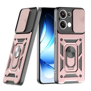 Husa pentru telefon, SKYDDAR INNOVATION, Oppo Reno13, CamShield, Antisoc, Inel Magentic, set cu sticker, Roz