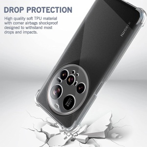 Husa pentru Xiaomi 15 Ultra, SKYDDAR INNOVATION, Shockproof Clear Silicone, Slim Silicon, Transparenta, set cu sticker - Img 3