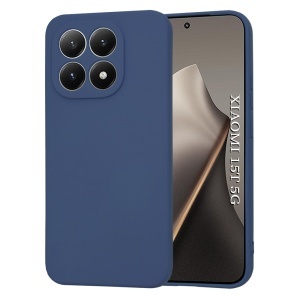 Husa pentru Xiaomi 15T, SKYDDAR INNOVATION, din Silicon Catifelat, SoftElegance, set cu sticker, Bleumarin