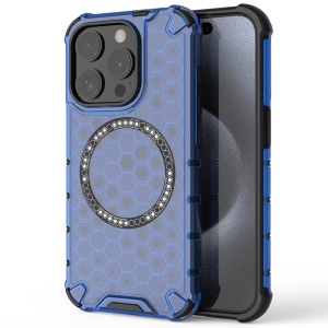 Husa pentru Xiaomi 15T, SKYDDAR INNOVATION, HoneyComb Shield MagSafe, Antisoc, set cu sticker, Albastru