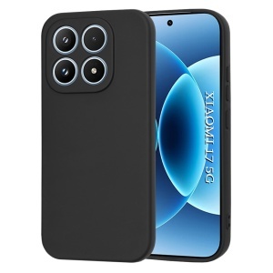 Husa pentru Xiaomi 17, SKYDDAR INNOVATION, din Silicon Catifelat, SoftElegance, set cu sticker, Negru