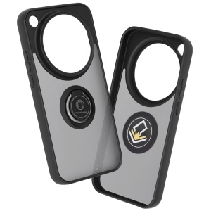 Husa pentru Xiaomi 17 Ultra cu Inel Rotativ 360° Magnetic, Antisoc, set cu sticker, Glinth, Negru - Img 2