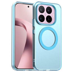 Husa pentru Xiaomi 17T, MagSafe, Antisoc, Margini ridicate, Mat, set cu sticker, CandyCase, Albastru