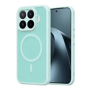 Husa pentru Xiaomi 17T Pro Finisaje Premium, Antisoc, Magsafe, set cu sticker, HaloFrost MagSafe II, Verde menta