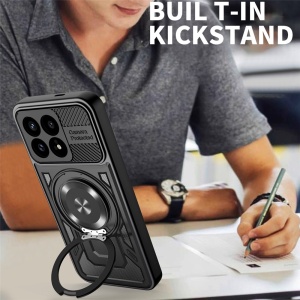 Husa pentru Xiaomi Poco F8 Pro, Inel Magnetic, Antisoc, set cu sticker, RuggedCam, Albastru - Img 5