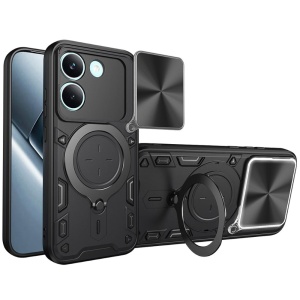 Husa pentru Xiaomi Poco X8 Pro, Inel Magnetic, Protectie Camera, set cu sticker, CamGuard Pro, Negru