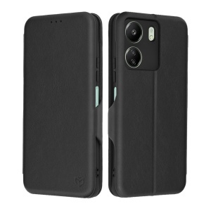 Husa pentru Xiaomi Redmi 13C 4G / Poco C65, SKYDDAR INNOVATION, Safe Wallet tip carte din Piele Ecologica, Suport Carduri, Inchidere Magnetica, Negru, set cu sticker  - Img 1