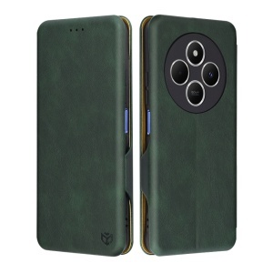 Husa pentru Xiaomi Redmi 14C / Poco C75, SKYDDAR INNOVATION, Safe Wallet tip carte din Piele Ecologica, Suport Carduri, Inchidere Magnetica, Verde, set cu sticker  - Img 1