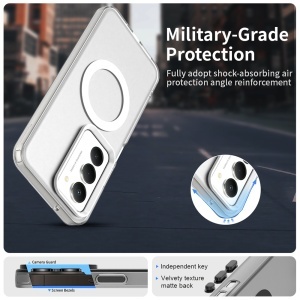 Husa pentru Xiaomi Redmi 15 5G / Redmi 15 4G, MagSafe, Antisoc, set cu sticker, CandyCase, Alb - Img 3