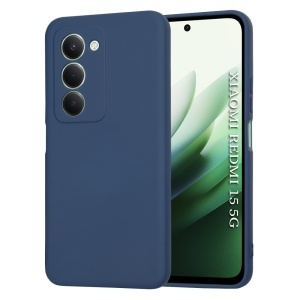 Husa pentru Xiaomi Redmi 15 5G / Redmi 15 4G, SKYDDAR INNOVATION, din Silicon Catifelat, SoftElegance, set cu sticker, Bleumarin