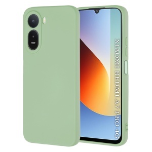 Husa pentru Xiaomi Redmi A7 Pro 4G din Silicon Catifelat, Antisoc, set cu sticker, SoftElegance, Verde deschis