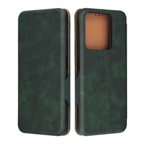 Husa pentru Xiaomi Redmi Note 13 5G, SKYDDAR INNOVATION, Safe Wallet tip carte din Piele Ecologica, Suport Carduri, Inchidere Magnetica, Verde, set cu sticker  - Img 9