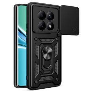 Husa pentru Xiaomi Redmi Note 15 4G / Redmi Note 15 5G, SKYDDAR INNOVATION, CamShield, Inel magnetic, set cu sticker, Negru