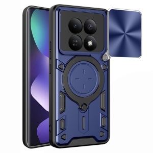 Husa pentru Xiaomi Redmi Note 15 4G / Redmi Note 15 5G, SKYDDAR INNOVATION, CamGuard Pro, Inel Magnetic, Protectie Camera, set cu sticker, Albastru