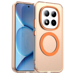Husa pentru Xiaomi Redmi Note 15 Pro+ 5G / Poco M8 Pro 5G, MagSafe, Antisoc, set cu sticker, CandyCase, Portocaliu