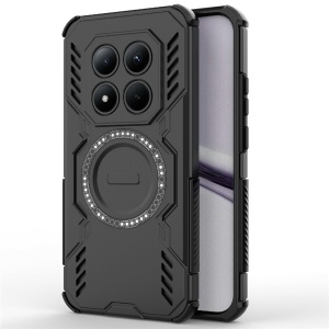 Husa pentru Xiaomi Redmi Note 15 Pro+ 5G / Poco M8 Pro 5G, SKYDDAR INOVATION, ArmorMag, Magsafe, set cu sticker, Negru