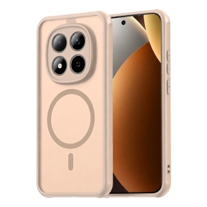 Husa pentru Xiaomi Redmi Note 15 Pro+ 5G / Poco M8 Pro 5G, SKYDDAR INNOVATION, HaloFrost MagSafe II, Antisoc, set cu sticker, Auriu