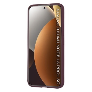 Husa pentru Xiaomi Redmi Note 15 Pro+ 5G / Poco M8 Pro 5G, SKYDDAR INNOVATION, din Silicon Catifelat, SoftElegance, set cu sticker, Bordo - Img 2