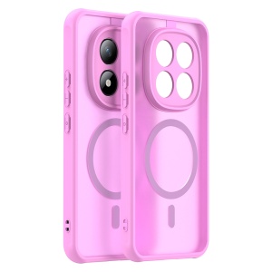 Husa pentru Xiaomi Redmi Note 15 Pro+ 5G / Poco M8 Pro 5G, SKYDDAR INNOVATION, HaloFrost MagSafe II, Antisoc, set cu sticker, Roz - Img 2