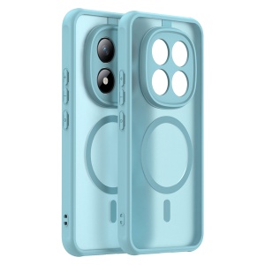 Husa pentru Xiaomi Redmi Note 15 Pro+ 5G / Poco M8 Pro 5G, SKYDDAR INNOVATION, HaloFrost MagSafe II, Antisoc, set cu sticker, Verde menta - Img 2