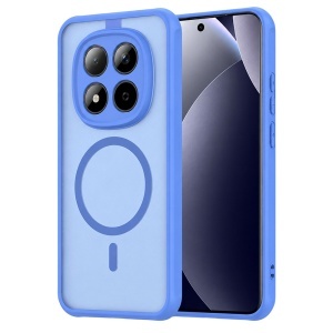 Husa pentru Xiaomi Redmi Note 15 Pro 5G, SKYDDAR INNOVATION, HaloFrost MagSafe II, Antisoc, set cu sticker, Albastru