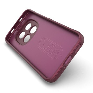 Husa pentru Xiaomi Redmi Note 15 Pro 5G, SKYDDAR INNOVATION, Magic Shield, din Silicon Mat, set cu sticker, Bordo - Img 3