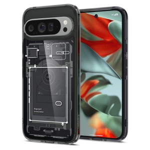 Husa premium Google Pixel 9 Pro XL, Spigen Ultra Hybrid Zero One - Negru
