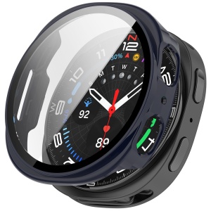 Husa protectie Smartwatch Samsung Galaxy Watch8 44mm, SKYDDAR INNOVATION, Defense360 Pro + Screen Protector, AntiSoc, set cu sticker, Bleumarin